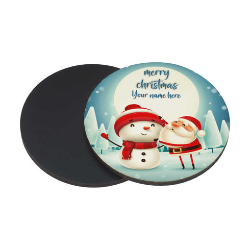 Personalised Merry Christmas MDF Coaster  Set Of 4 - Uncommongifts.in